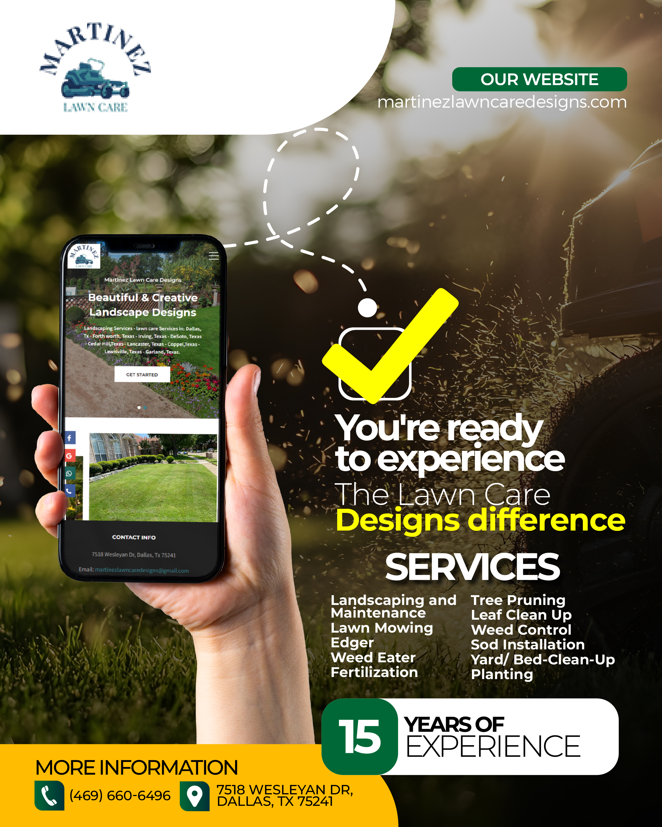 Flyer Martinez Lawncare Designs